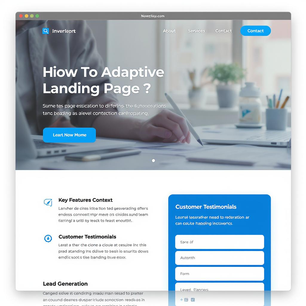 adaptive langing page